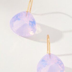 Anthropologie Floating Gemstone Earrings – Pink – One Size